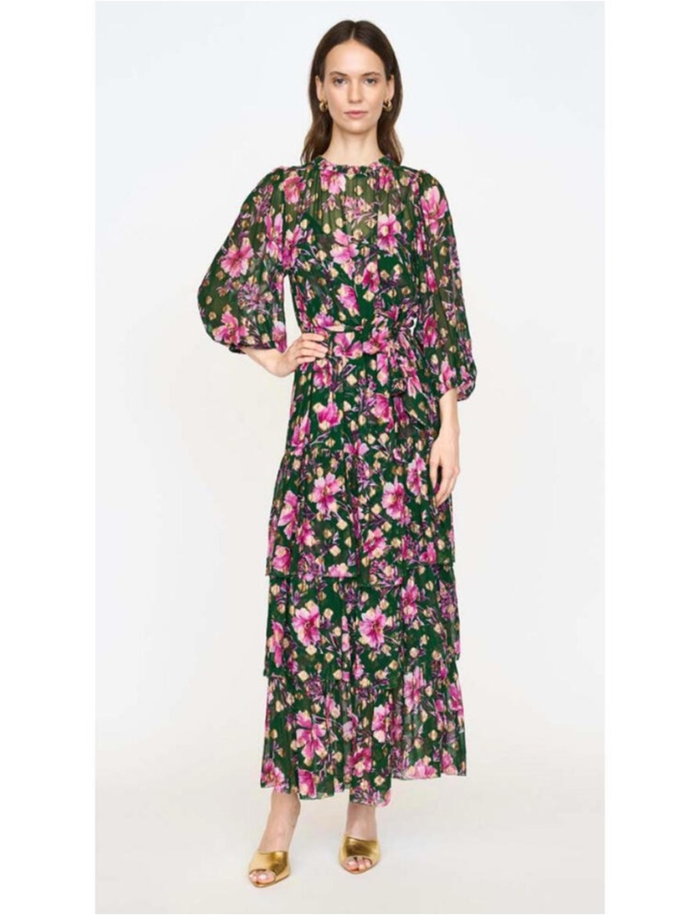 Christy Lynn Sara Dress in Pink Poinsettia
